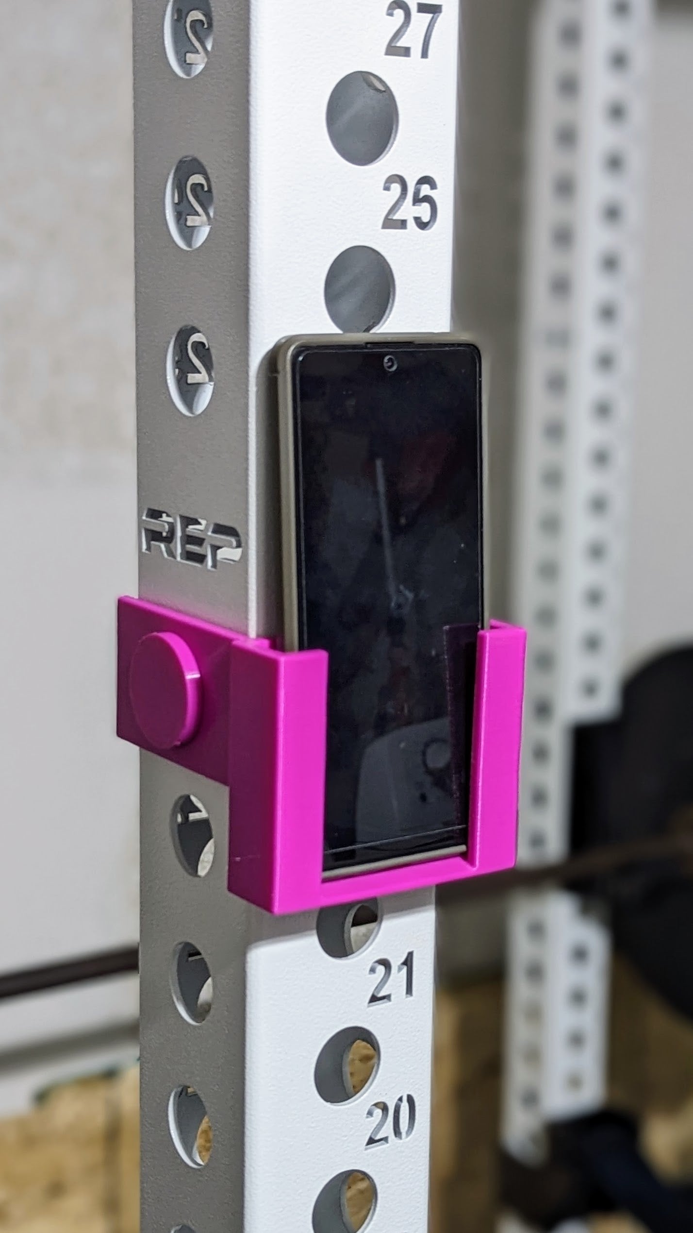 Squat Rack Phone Holder - Titan