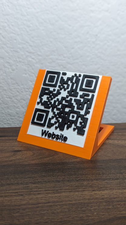 Custom QR Code Stand